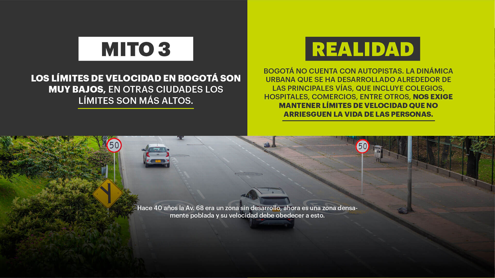 4 mitos sobre los límites de velocidad en Bogotá - Especiales Semana