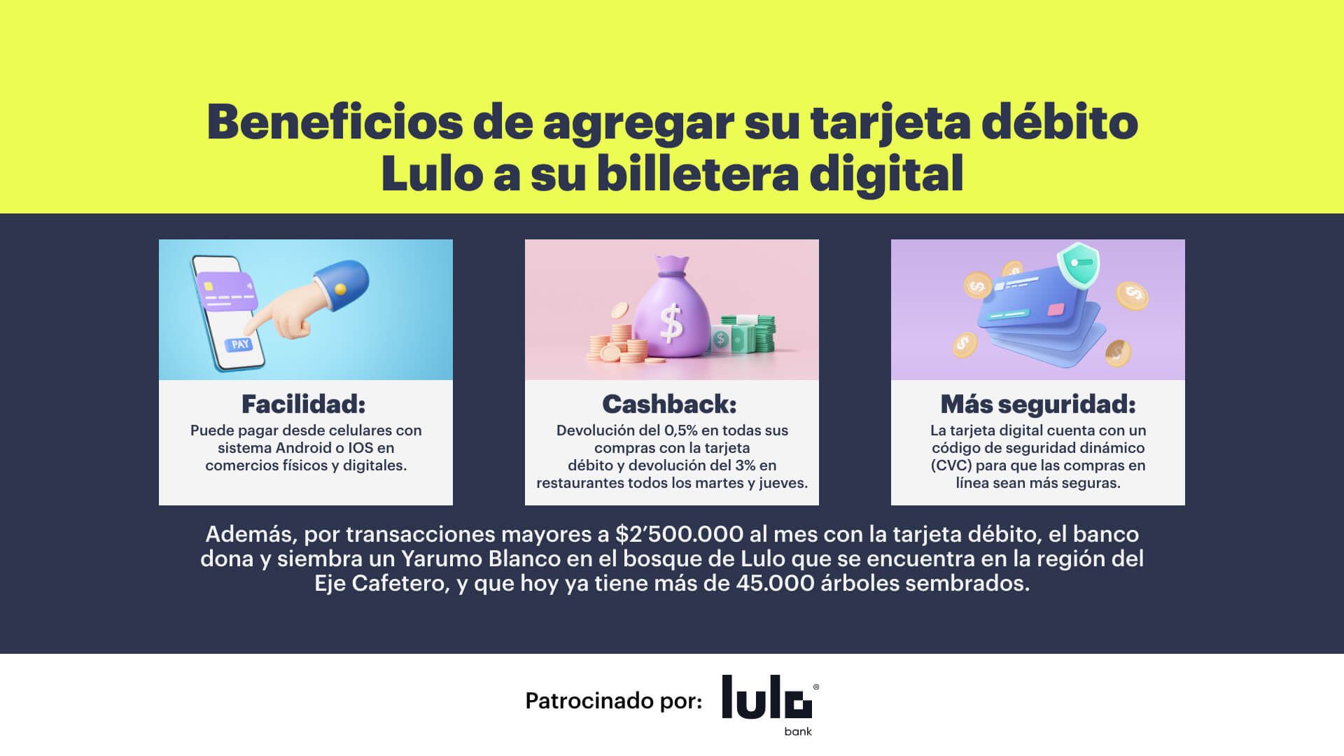 Así es como los clientes de Lulo bank pueden llevar su tarjeta digital a todas partes