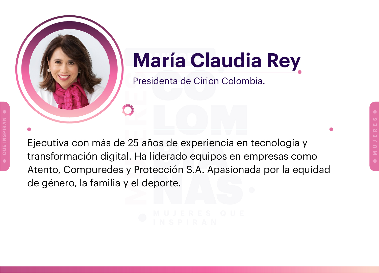 Gran Foro Mujeres Mujeres colombianas, mujeres que inspiran